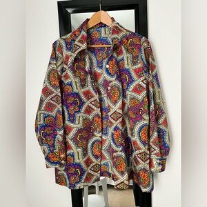 Vintage Colorful Paisley Women's blouse